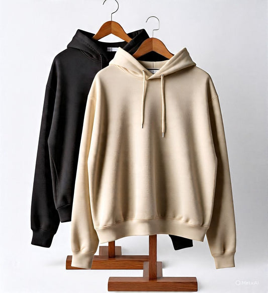 Combo of two Stylish solid Hoodies unisex best for winters