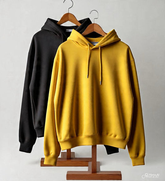 Combo of two Stylish solid Hoodies unisex best for winters