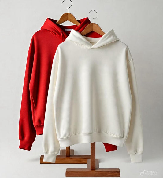 Combo of two Stylish solid Hoodies unisex best for winters