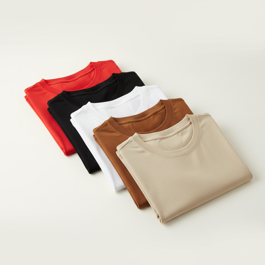 Combo of five 5 Heavy cotton  red, black, white , brown , beige color 