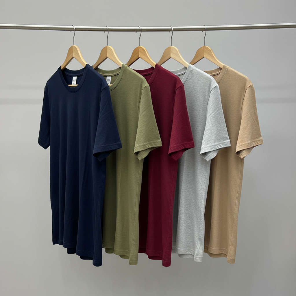 Men's Tshirts Combo (Pack of Navy, Wine, grey, beige, pista color)