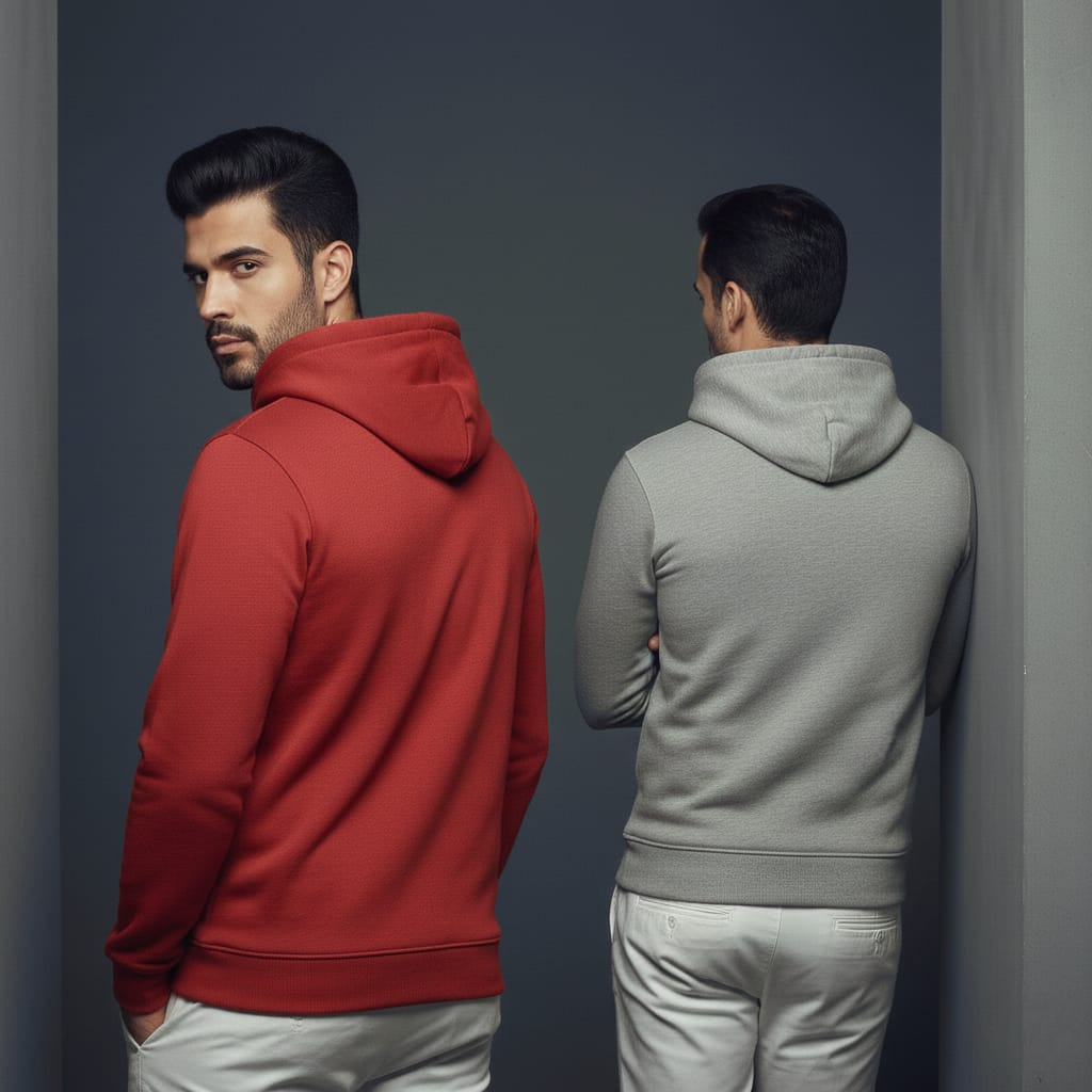 Pack of 2 Premium Hoodies – Ultimate Comfort & Style Combo (Red & Gray)