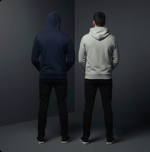 Pack of 2 Premium Hoodies – Ultimate Comfort & Style Combo (Blue & Gray)